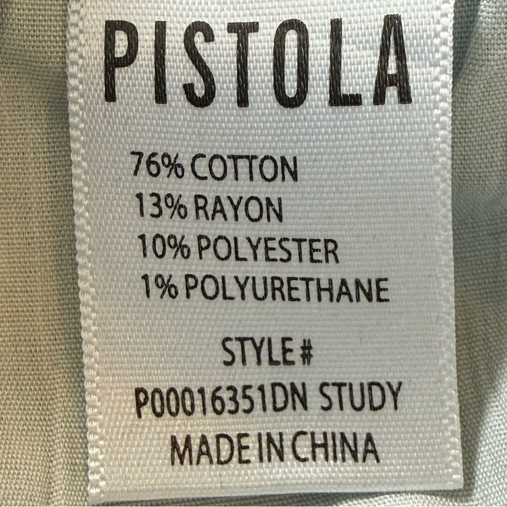 Pistola Izzy Mid Rise Wide Leg Jeans Raw Hem Size 27 Study Wash - Picture 10 of 13